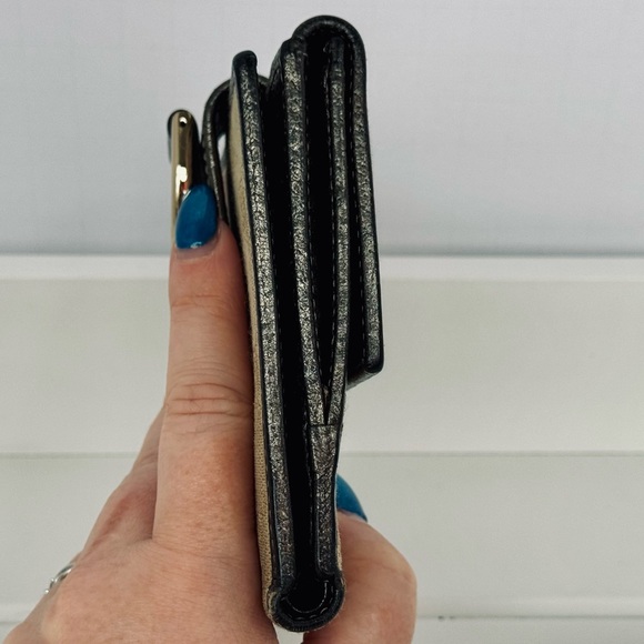 Gucci Canvas Canvas Compact Metallic Wallet - Picture 4 of 11